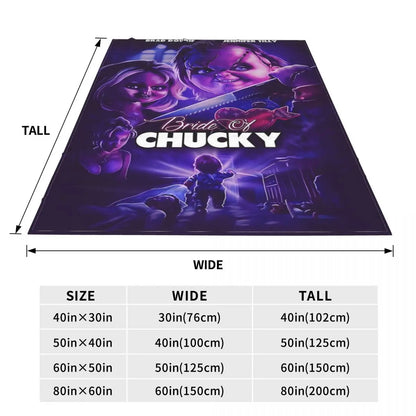 Bride Of Chucky Blankets