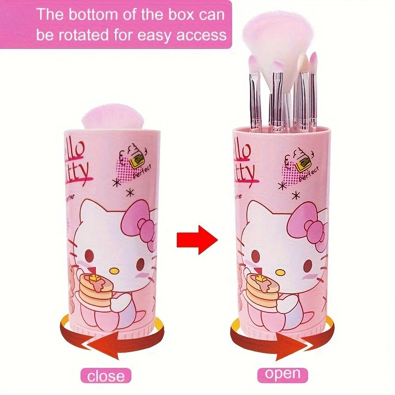 8pcs/Set Hello Kitty Makeup Brush Collection